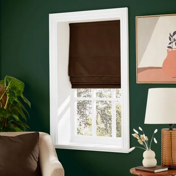 Recycled Velour Roman Blind 1