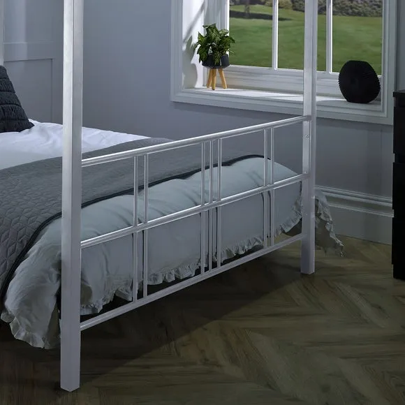 X Rocker Living Fern 4 Poster Bed with LED Lights 2