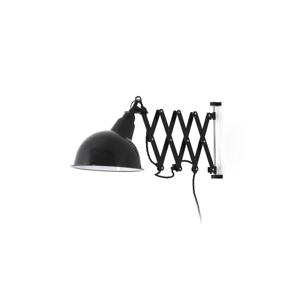 Netlighting Ras 1 Light Indoor Extendable Wall Light Black E27 2