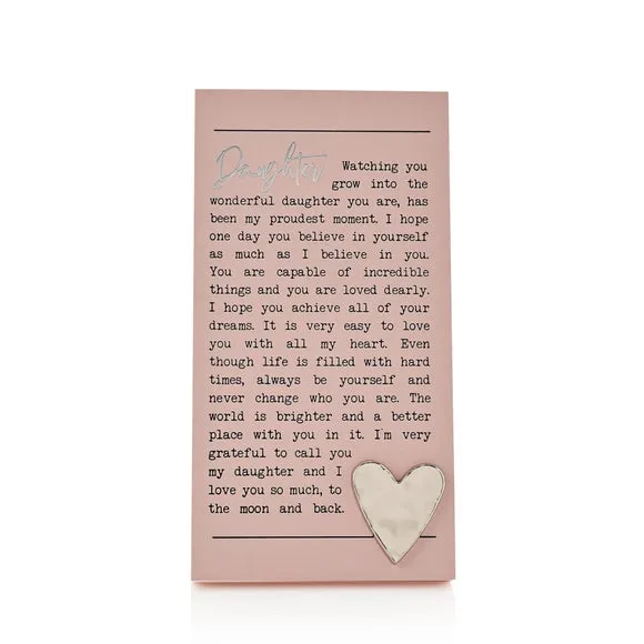 Daughter Moments Plaque 2