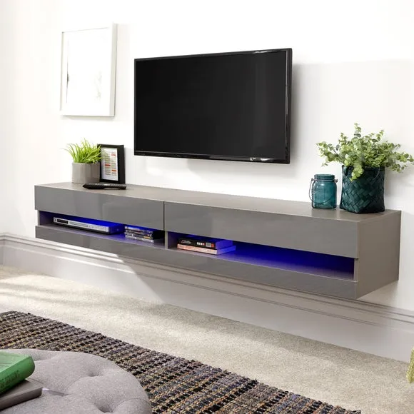 Return - Galicia LED Wide Floating Wall TV Unit for TVs up to 67"
