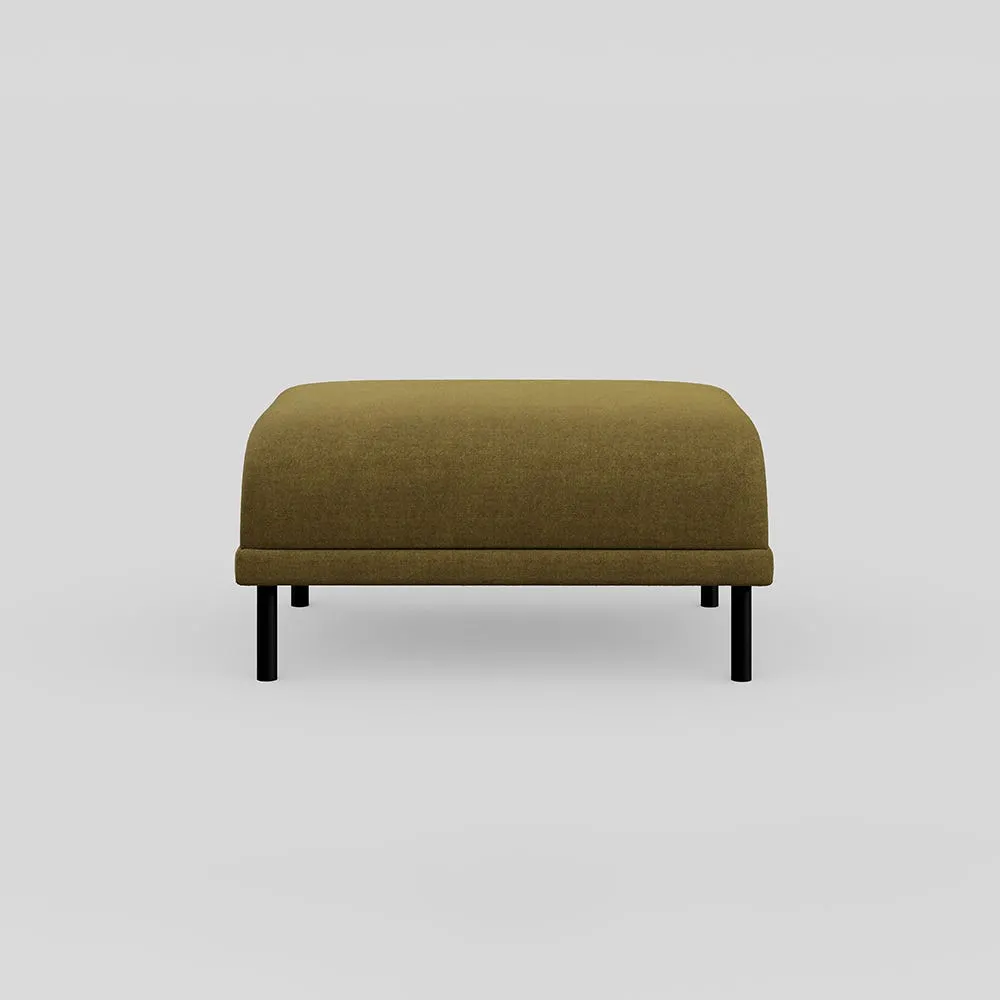Heal's Harri Footstool Smart Luxe Velvet Peridot