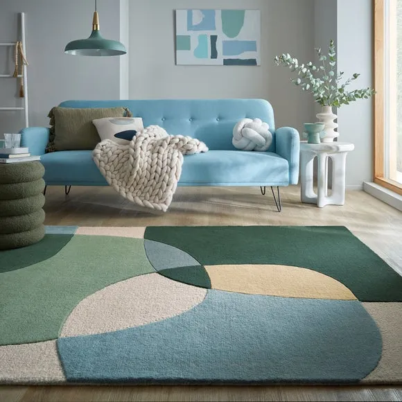 Glow Wool Modern Rug 1