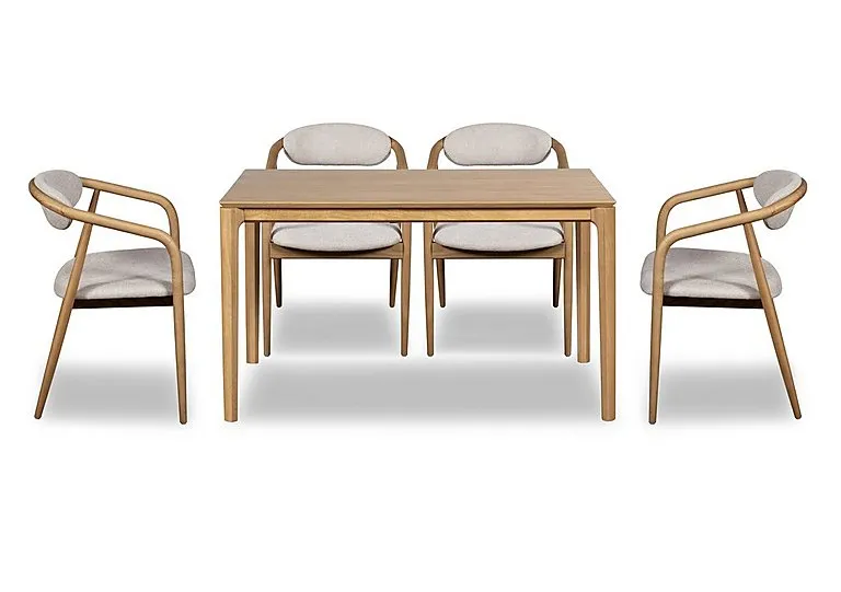 Winchester Rectangular Extending Dining Table 4 Dining Arm Chairs