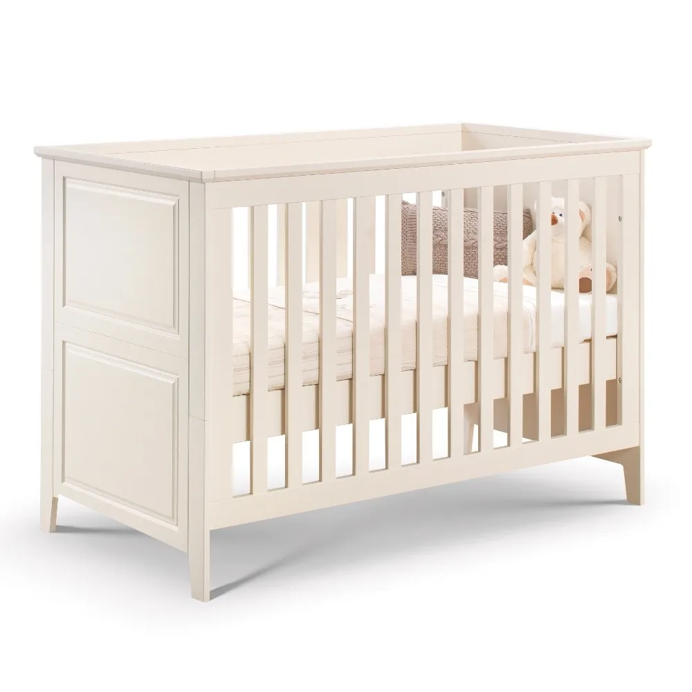 Wooden CotbedCameo Stone White