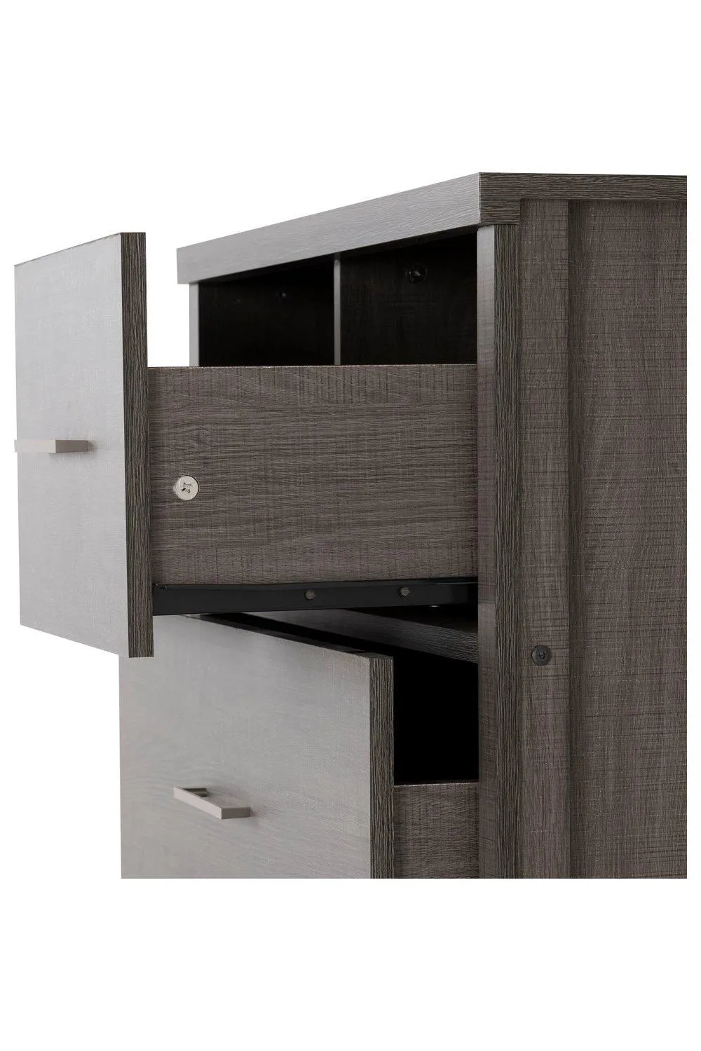 Seconique Lisbon 3+2 Drawer Chest in Charcoal 5