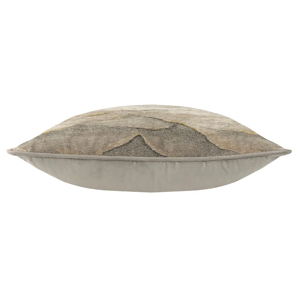 Paoletti Stratus Chenille Jacquard Cushion in Taupe 3