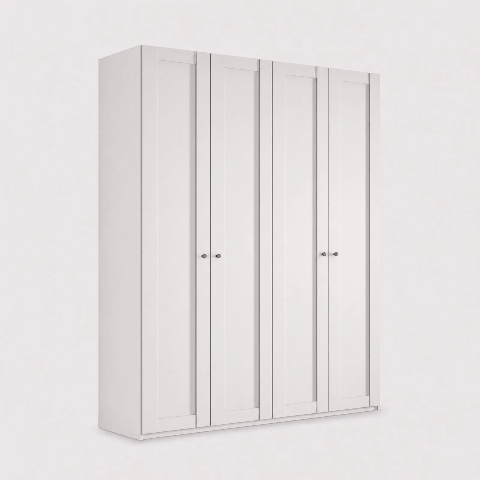 Varese 2M 4 Door Wardrobe, White | Barker & Stonehouse 1