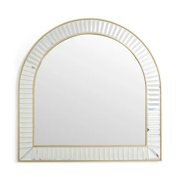 Audra Arched Bevelled Overmantel Wall Mirror 3