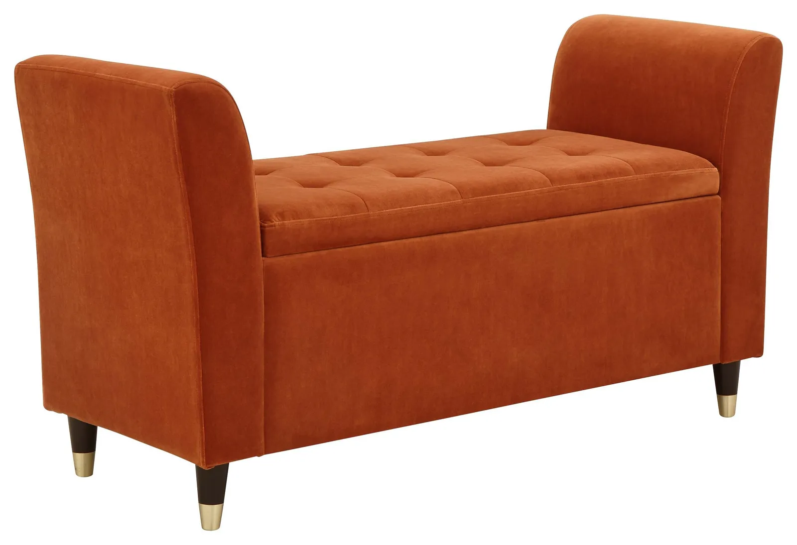 GFW Genoa Velvet Window Seat in Orange 2
