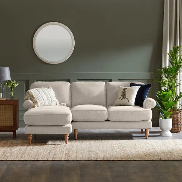 Jolene Soft Texture Corner Chaise Sofa 1