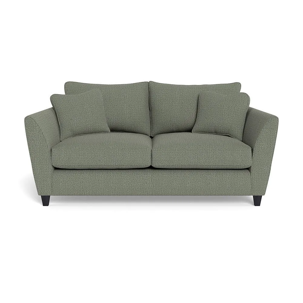 Heal's Torino 3 Seater Sofa Boucle Tweed Lapis Black Feet 1