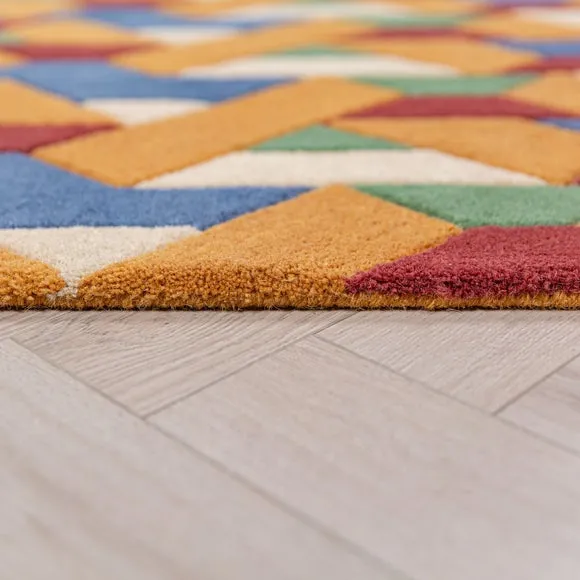 Connect Geometric Wool Rug 4