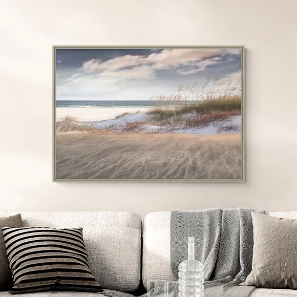 Amongst The Sea Grasses Framed Canvas