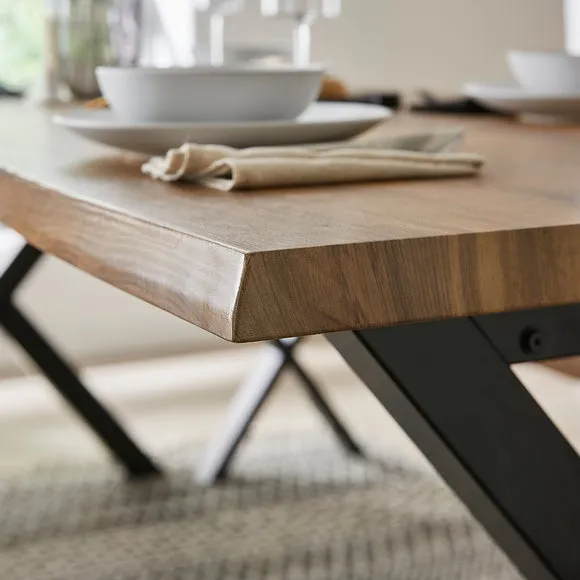 Ezra Large 8 Seater Dining Bench Set, 220cm 5