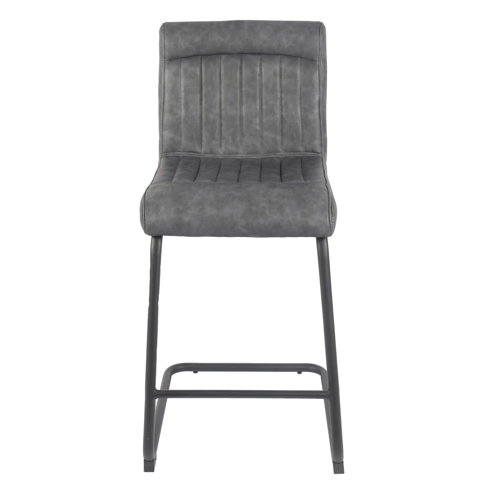 Felix Counter Height Cantilever Bar Stool, Faux Leather 1