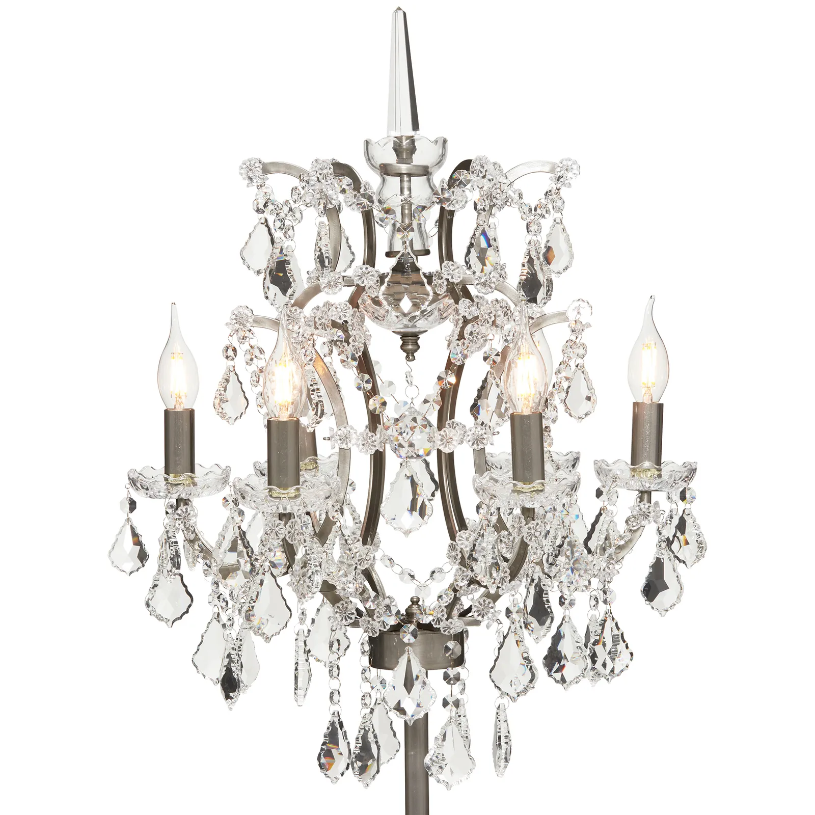 Timothy Oulton Crystal Floor Lamp, Neutral Metal | Barker & Stonehouse 3