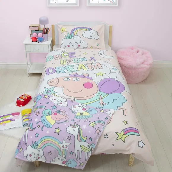Peppa Pig Bedtime Polycotton Duvet Cover & Pillowcase Set 1