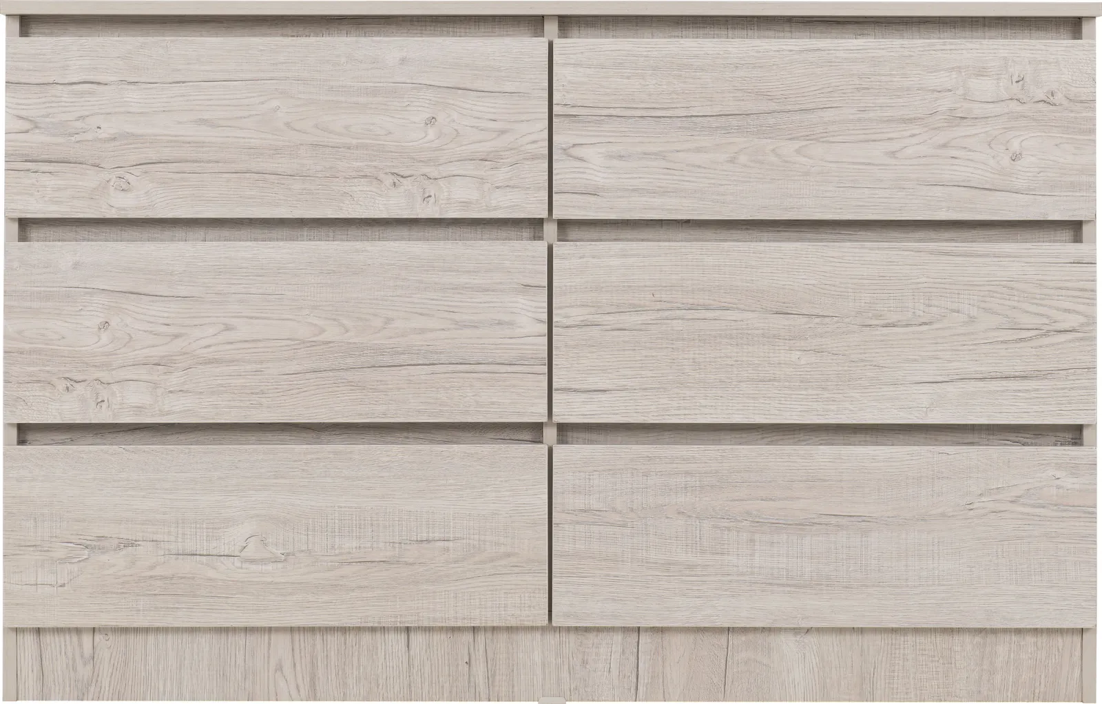 Seconique Malvern 6 Drawer Chest in Light Stone 3