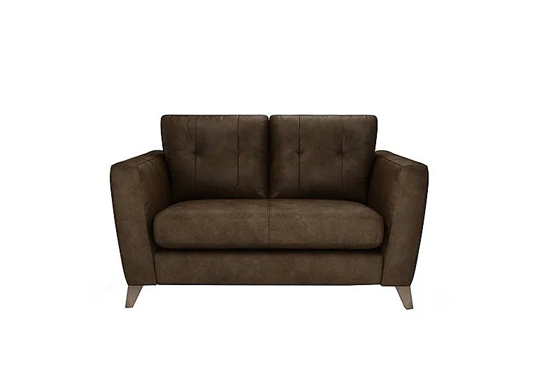 Hermione 2 Seater Leather Sofa - Bourbon