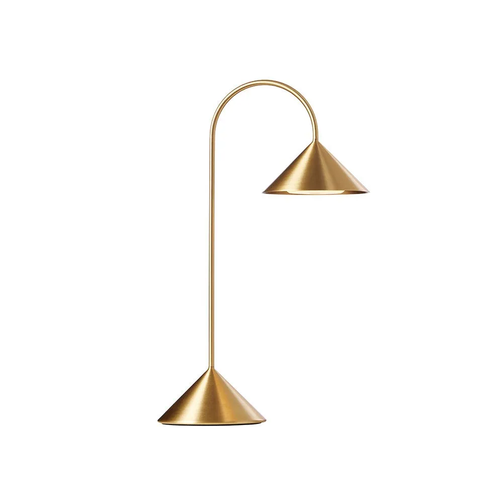 Frandsen Grasp LED IP44 Portable Table Lamp Solid Brass Medium 2