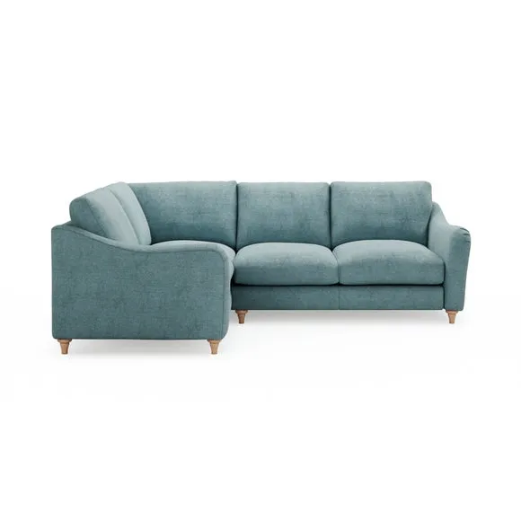 Hattie Tonal Plush Chenille Corner Sofa 2