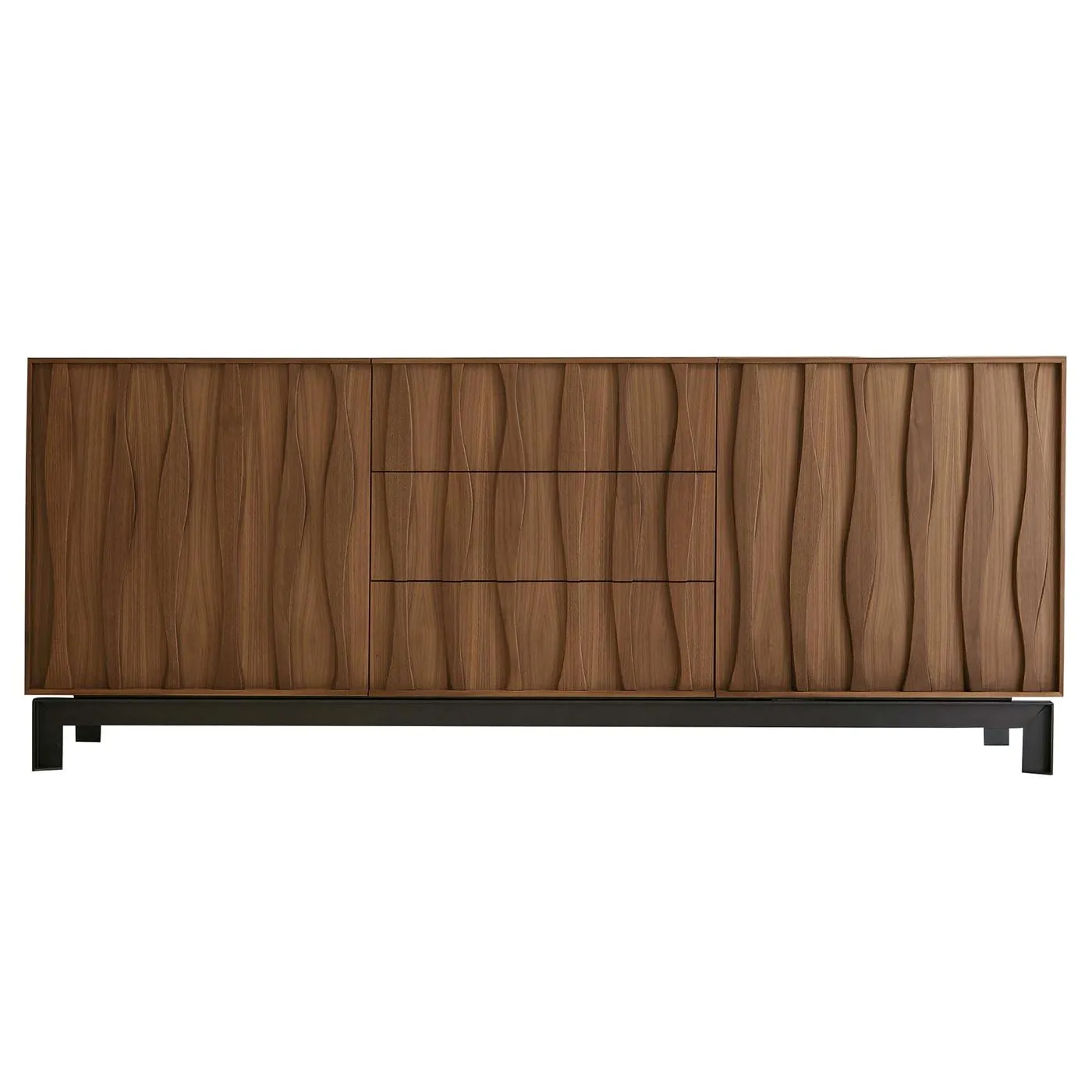 Porada Masai Sideboard, Canaletta Walnut & Grey Pewter