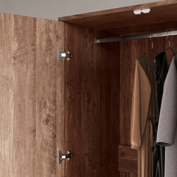 Fulton Double 1 Drawer Wardrobe 4