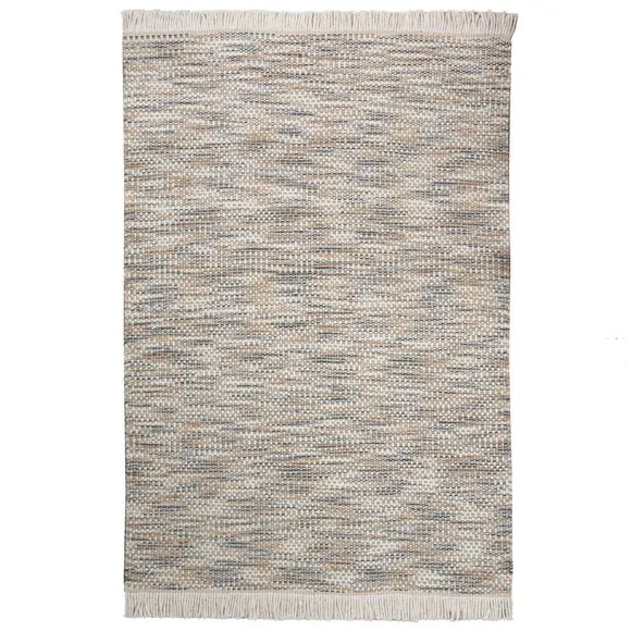 Tarn Chunky Wool Fringed Rug 5