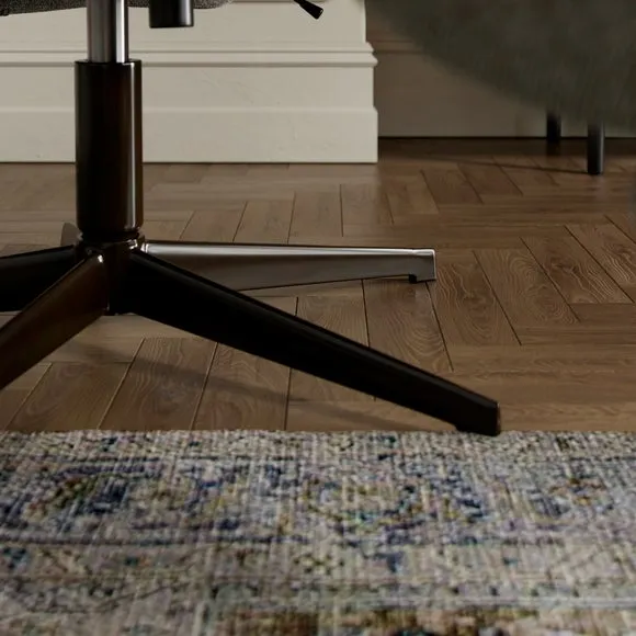 Brook Basketweave Swivel Chair and Footstool 5