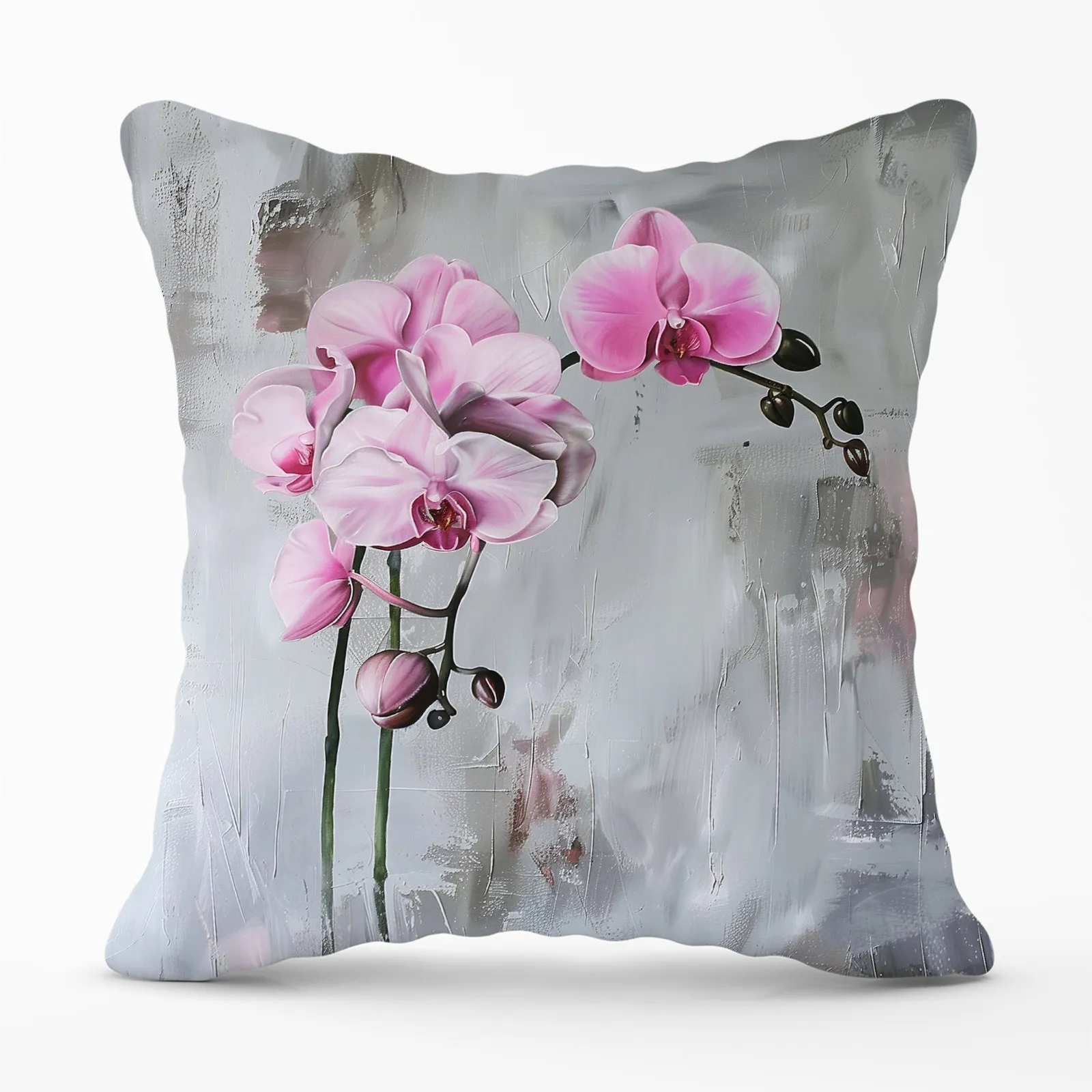 Warren Reed - Designer Pink Orchids Cushions