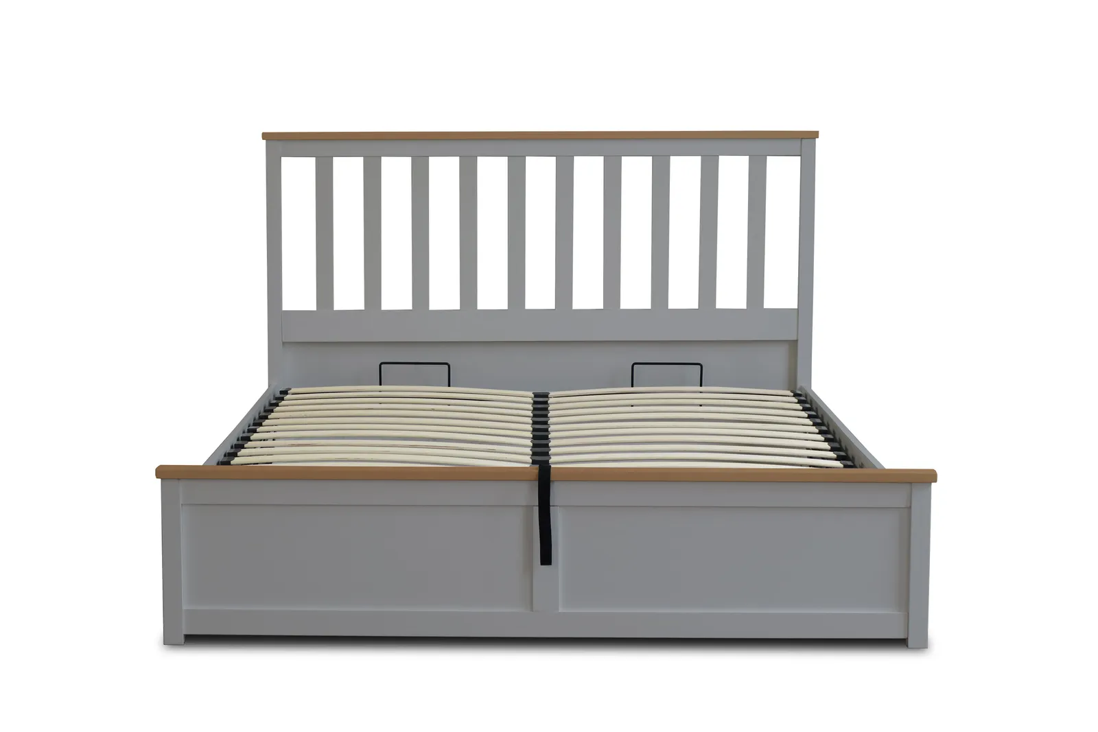 Comfy Living Ltd Wooden Ottoman Gas Lift Storage Bedframe in Grey 4
