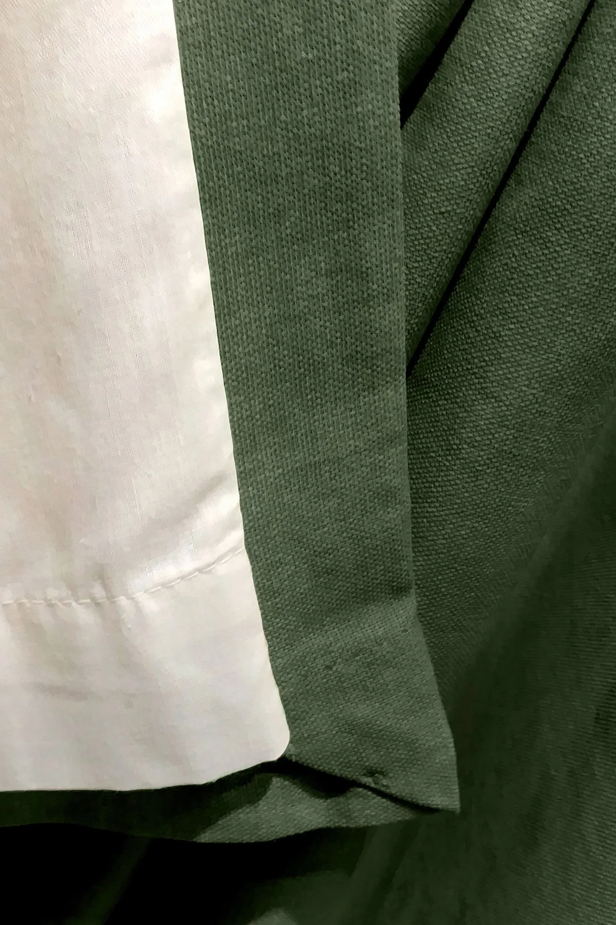 Fusion 'Sorbonne' 100% Cotton Light Filtering Plain Dyed Eyelet Curtains in Bottle Green 4