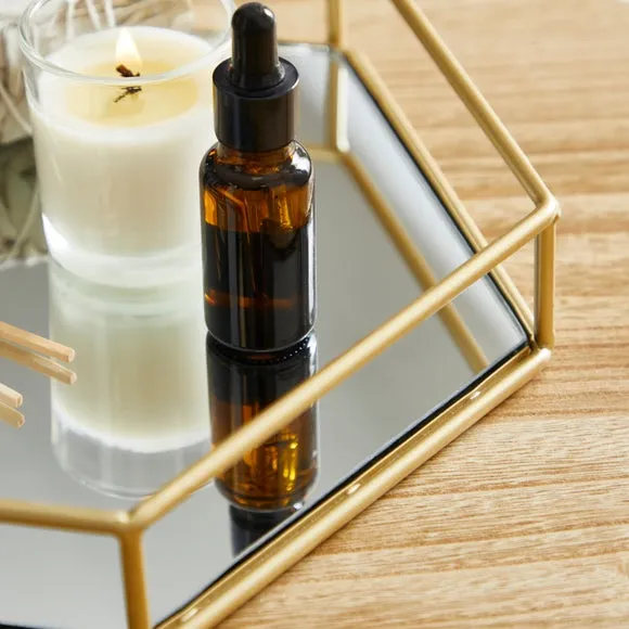 Hexagonal Gold Tray 2