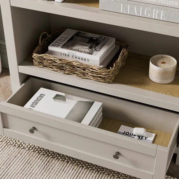 Olney Low Bookcase, Stone 3