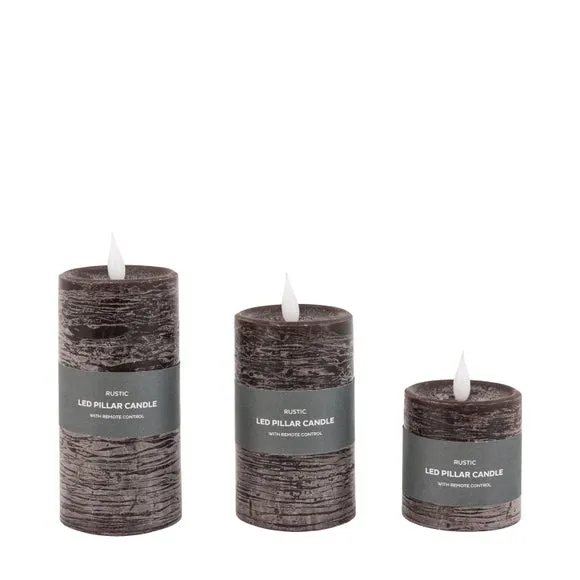 Cedar & Sage Set of 3 LED Candles 4