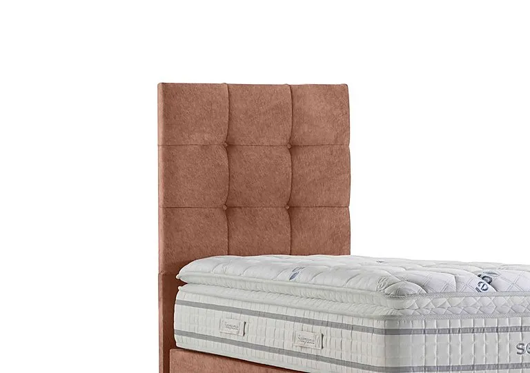 Apex Floor Standing Headboard - Single - Burnt Orange