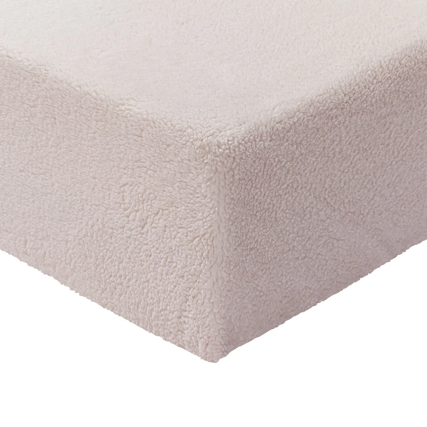 Argos Home Fleece 28cm Fitted Sheet - Superking