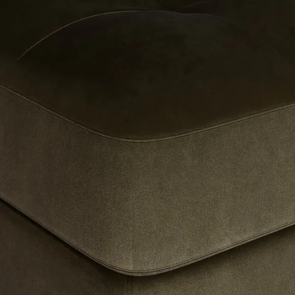 Max Velvet Square Storage Footstool 3