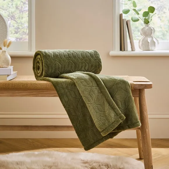 Billie Geometric Fleece Throw Blanket 1