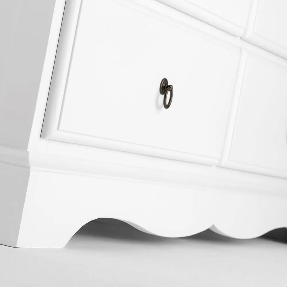 Statement Furniture Romance 2 Over 3 Chest of Drawers in Cool White 6