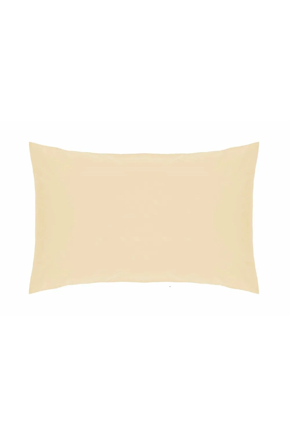 Belledorm Easy Care 200 Thread Count Cotton Polyester Percale Housewife Pillowcase in Cream 1