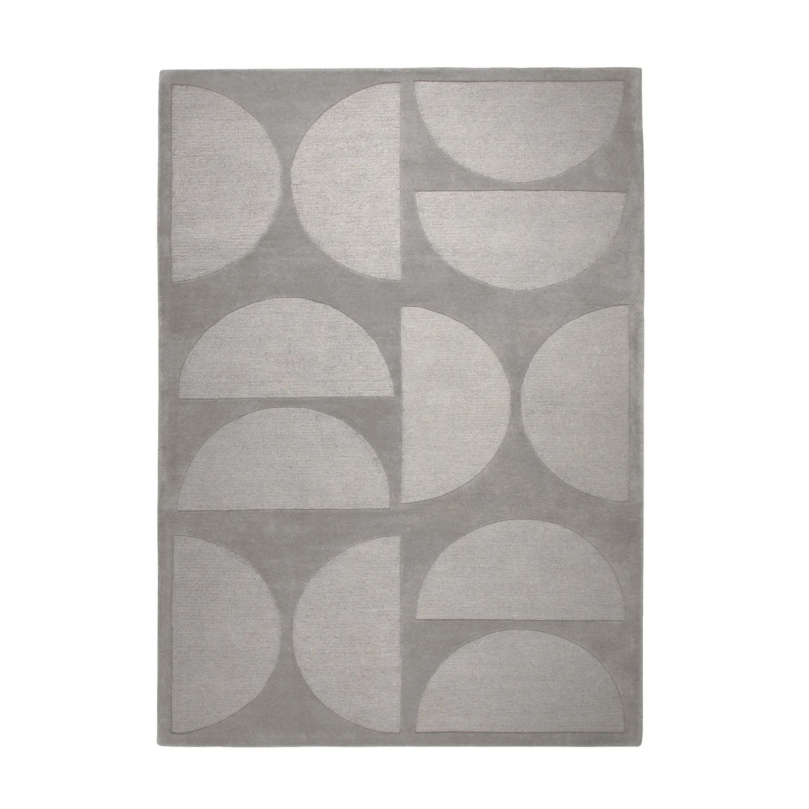 Elements Sten Grey Wool Rug Grey