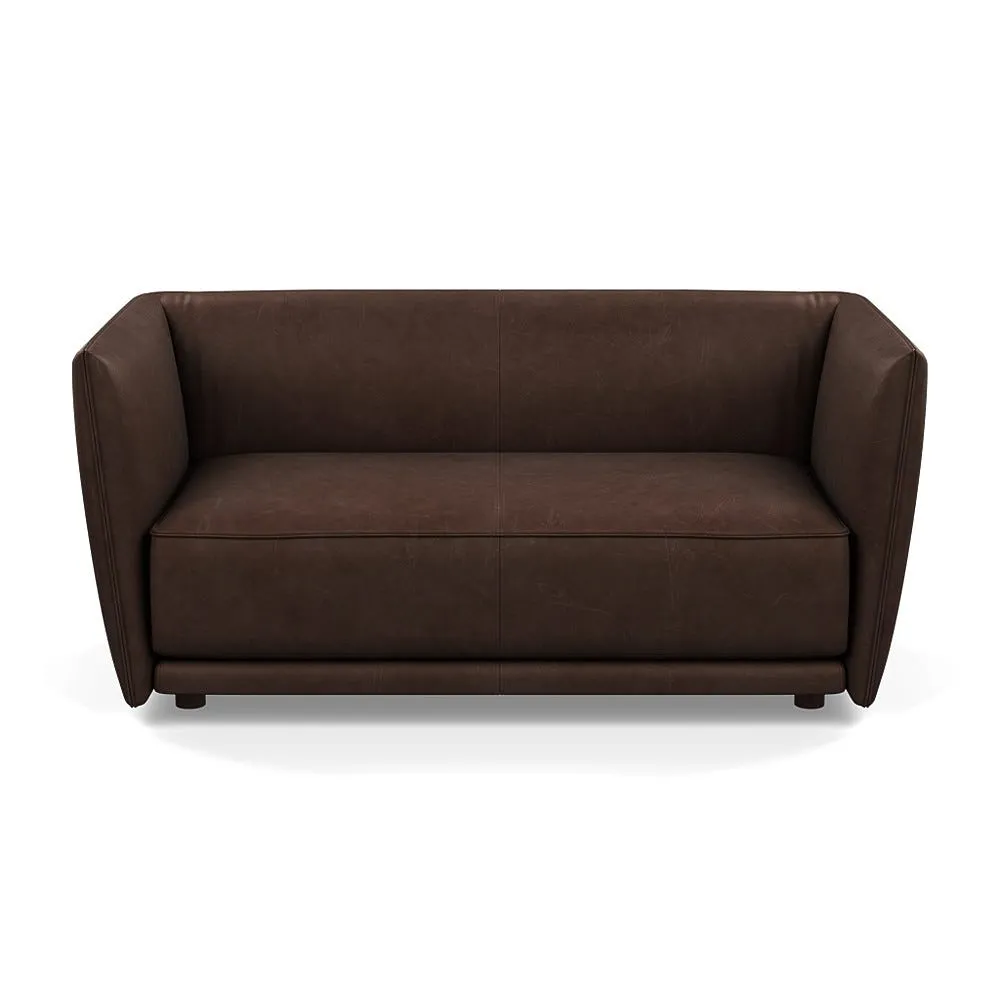 Heal's Valley 2 Seater Sofa Hertiage Chestnut Walnut Stain Feet 1