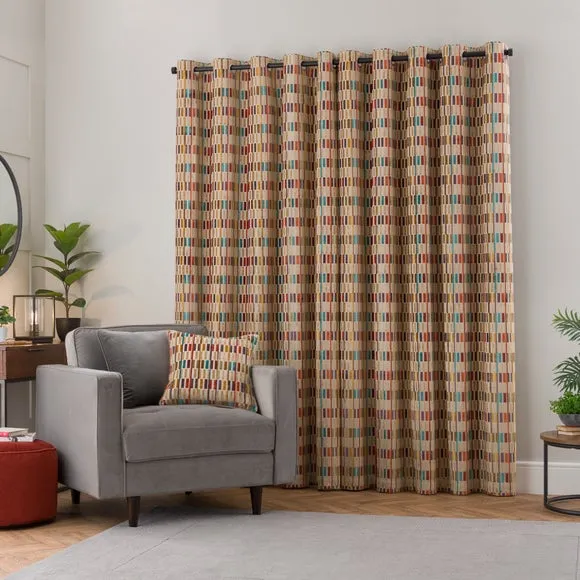 Pelosa Cut Velvet Eyelet Curtains 4