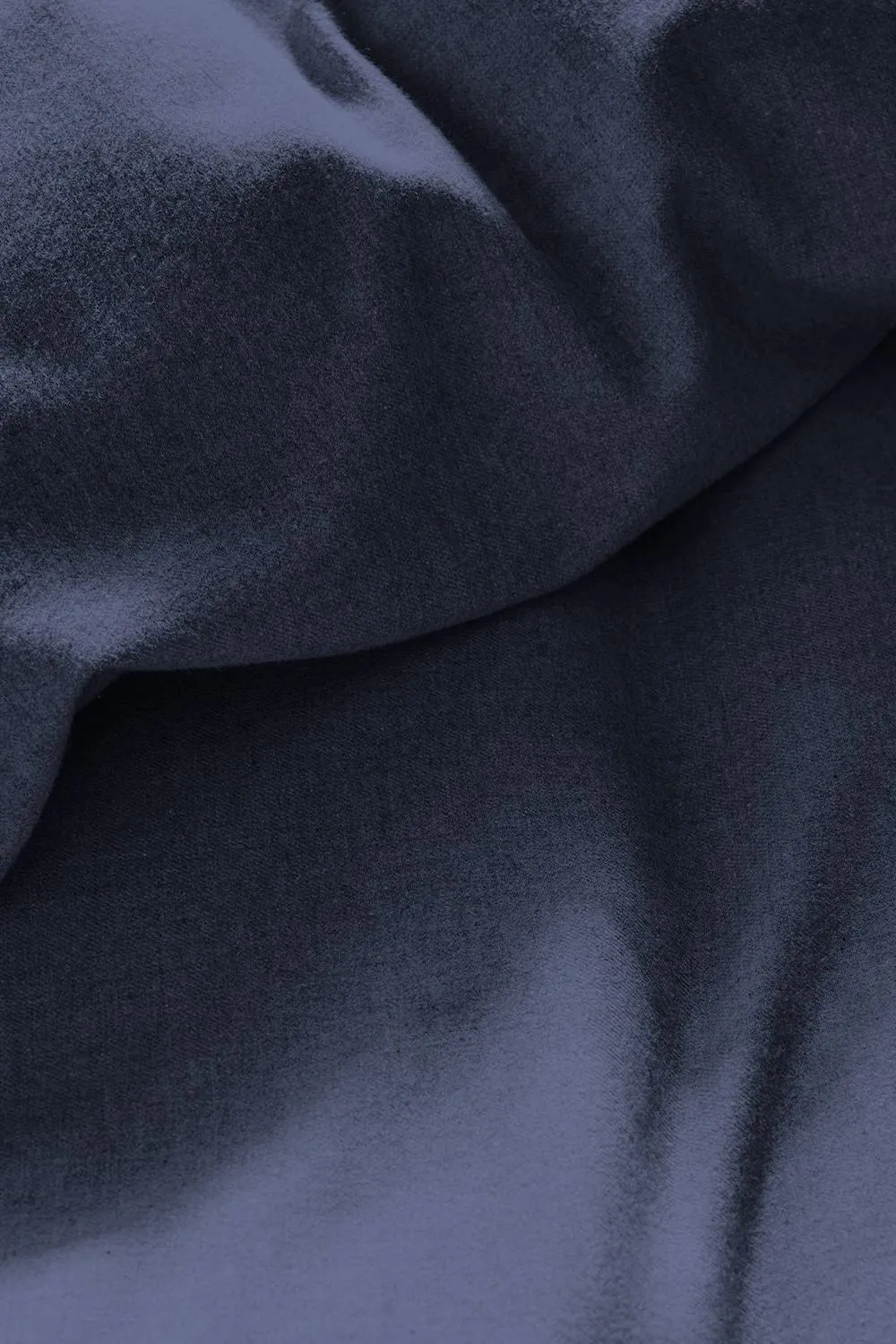 CHRISTY Flannel Marl Super Soft Brushed Cotton Duvet Sets in Navy 3