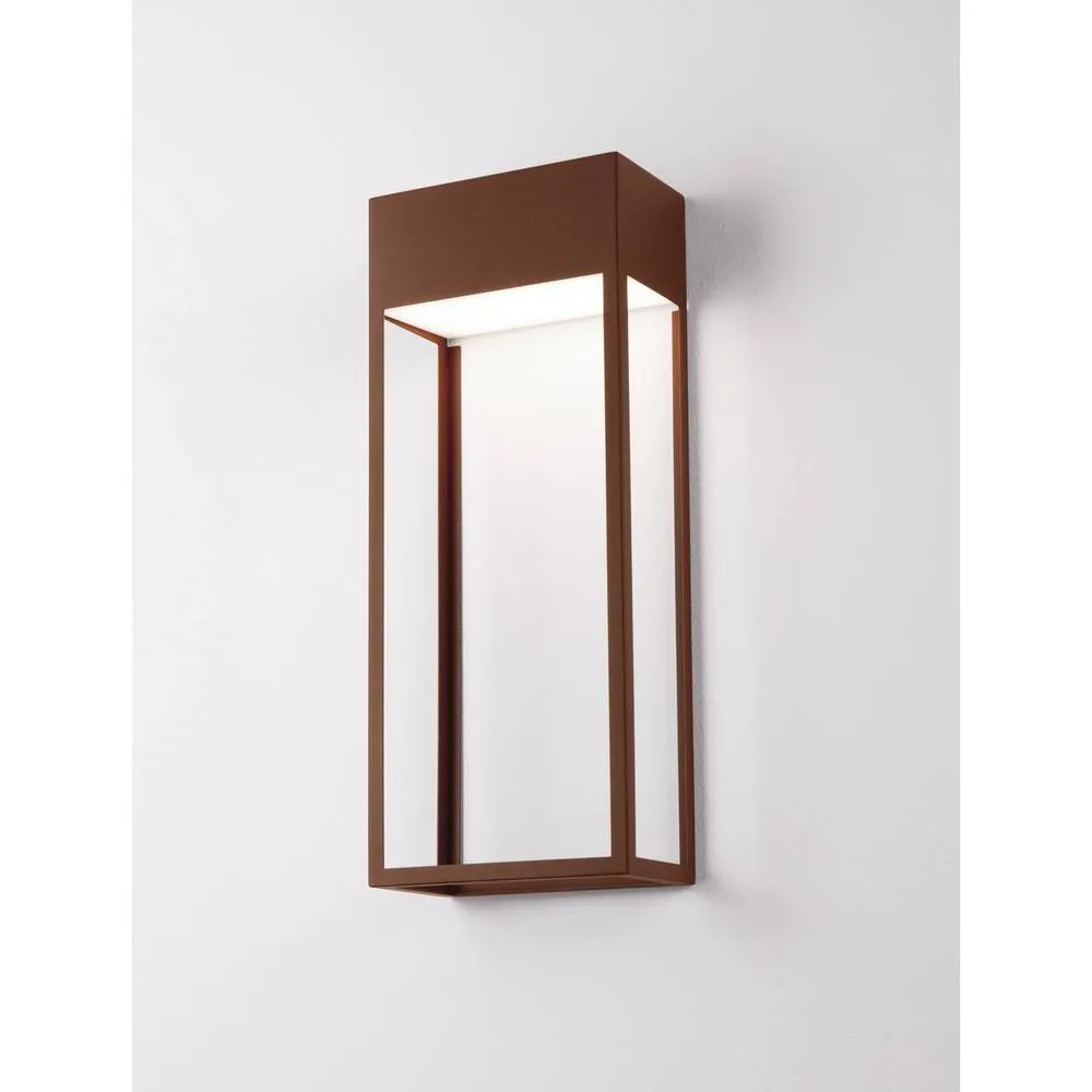 Netlighting Moby Outdoor Wall Lantern Corten LED 20W 1545lm 3000K IP65 in Brown 5