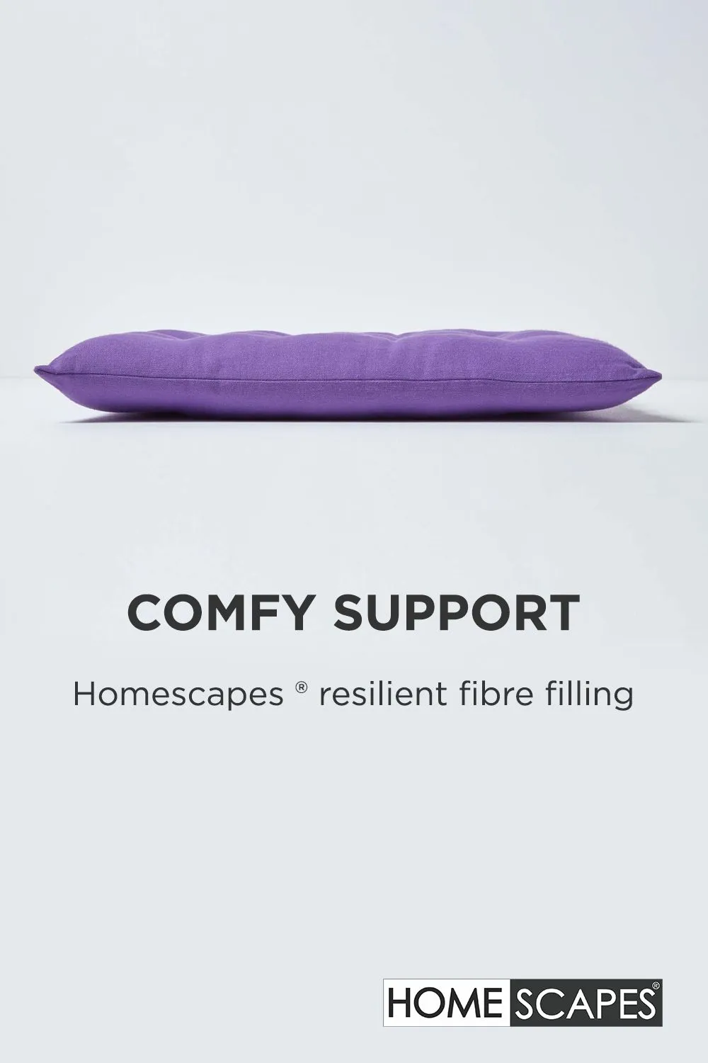 Homescapes 4 Pack Seat Pads Luxury 100% Cotton Indoor Outdoor Garden Cushion, 40cm in Purple 4