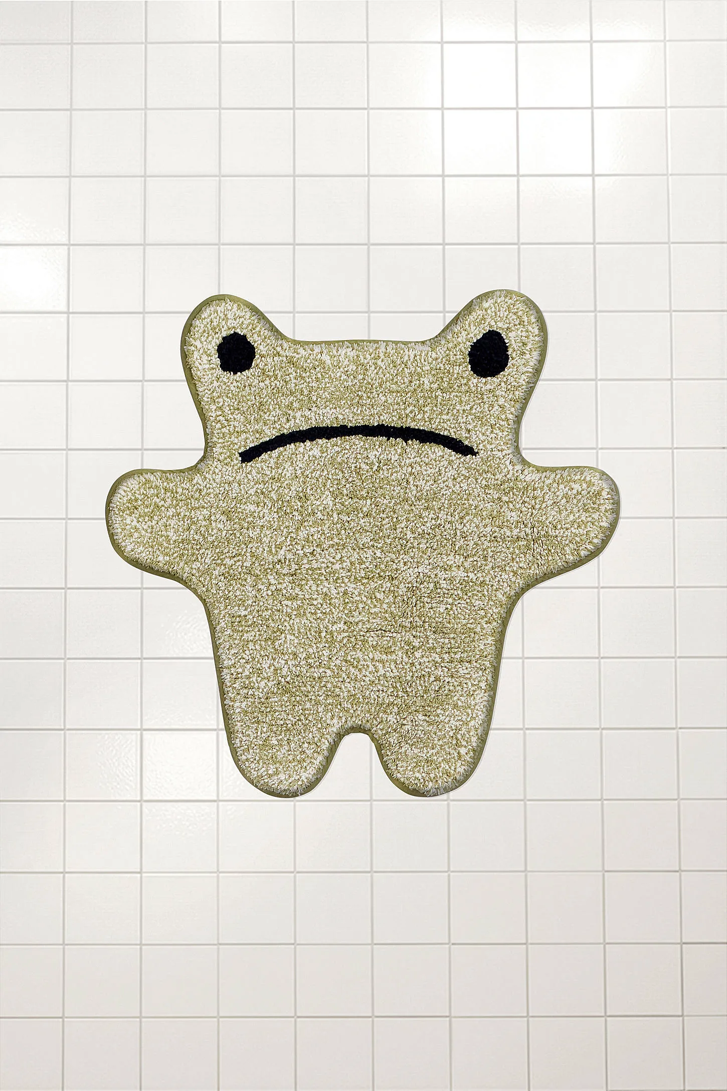 Grumpy Frog Bath Mat - Green 2