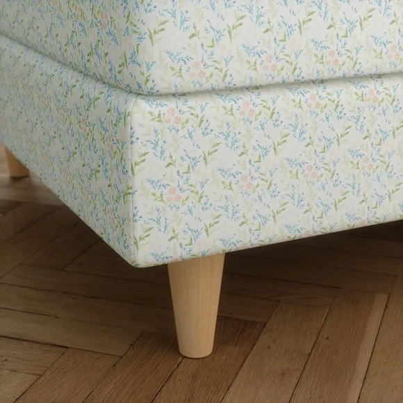 Zoe Ditsy Floral Square Storage Footstool 5